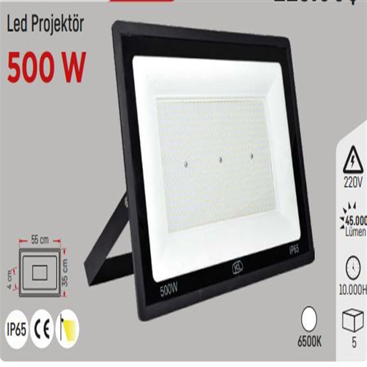 500W 220V SMD LED PROJEKTÖR BEYAZ 1